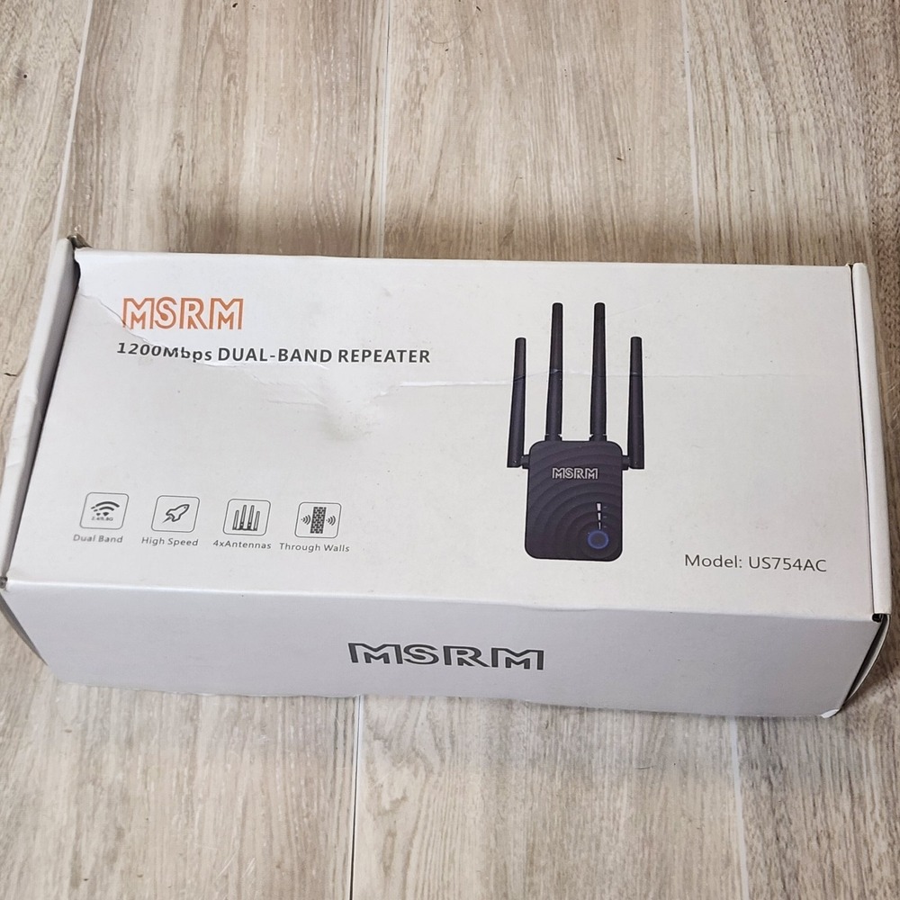 MSRM Dual Band WIFI Repeater 2.4G & 5.8G 1200 Mbps